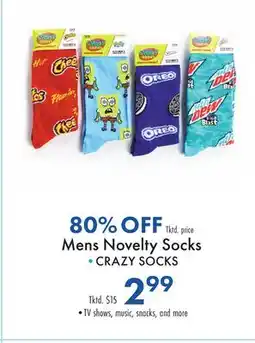 Boscov's Mens Novelty Socks offer