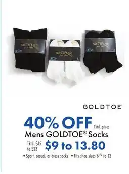 Boscov's Mens GOLDTOE Socks offer