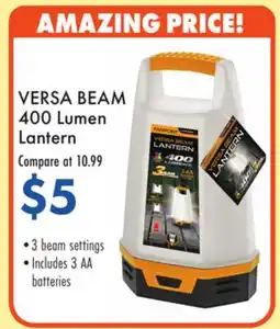 Boscov's VERSA BEAM 400 Lumen Lantern offer