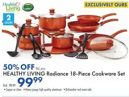 Boscov's HEALTHY LIVING Radiance 18-Piece Cookware Set offer