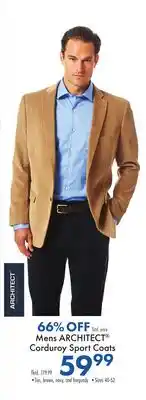 Boscov's Mens ARCHITECT Corduroy Sport Coats offer