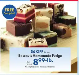 Boscov's Boscov's Homemade Fudge offer