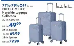 Boscov's NICOLE MILLER Hardside Luggage Collection offer