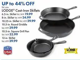 Boscov's LODGE Cast-Iron Skillets offer