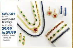 Boscov's Gemstone Jewelry offer