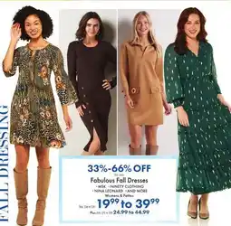 Boscov's Fabulous Fall Dresses offer