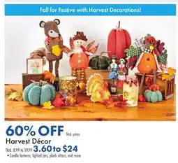 Boscov's Harvest Décor offer