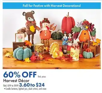 Boscov's Harvest Décor offer