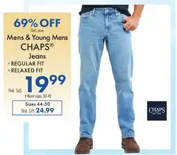 Boscov's Mens & Young Mens CHAPS Jeans offer