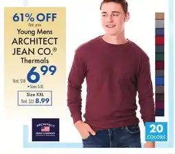 Boscov's Young Mens ARCHITECT JEAN CO. Thermals offer