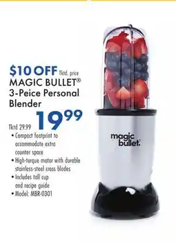 Boscov's MAGIC BULLET 3-Peice Personal Blender offer