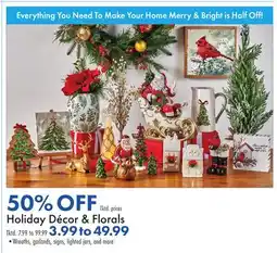 Boscov's Holiday Décor & Florals offer