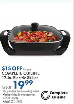 Boscov's COMPLETE CUISINE 12-in. Electric Skillet offer