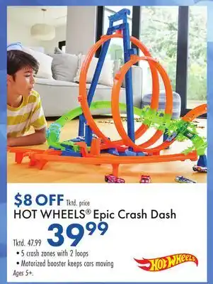 Boscov's HOT WHEELS Epic Crash Dash offer