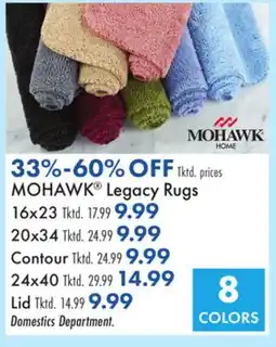 Boscov's MOHAWK Legacy Rugs offer
