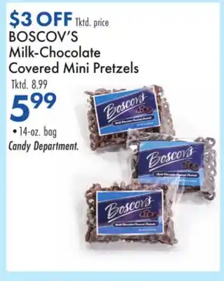 Boscov's BOSCOV'S Milk-Chocolate Covered Mini Pretzels offer
