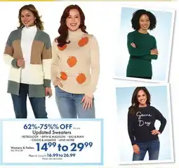 Boscov's Updated Sweaters offer