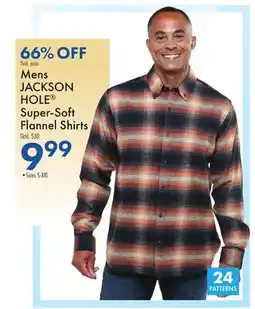 Boscov's Mens JACKSON HOLE Super-Soft Flannel Shirts offer