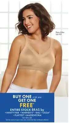 Boscov's ENTIRE STOCK BRAS offer