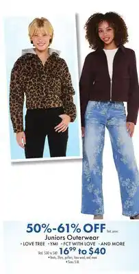 Boscov's Juniors Outerwear offer