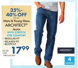 Boscov's Mens & Young Mens ARCHITECT Jeans offer