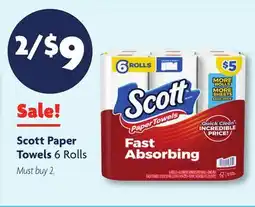 Family Dollar Scott Paper Towels offer
