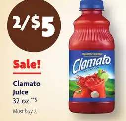 Family Dollar Clamato Juice offer
