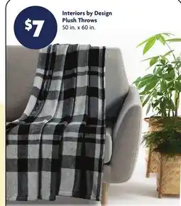 Family Dollar Interiors by Design Plush Throws offer