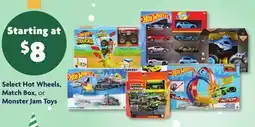 Family Dollar Select Hot Wheels, Match Box, or Monster Jam Toys offer