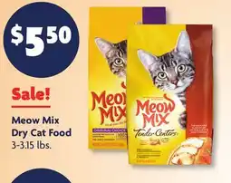 Family Dollar Meow Mix Dry Cat Food offer