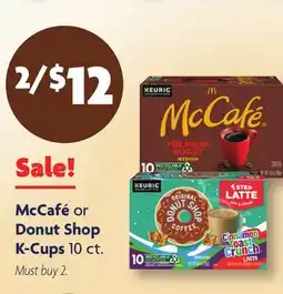Family Dollar McCafé or Donut Shop K-Cups offer