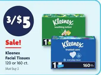 Family Dollar Kleenex Facial Tissues offer