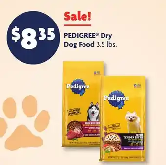 Family Dollar PEDIGREE Dry Dog Food offer