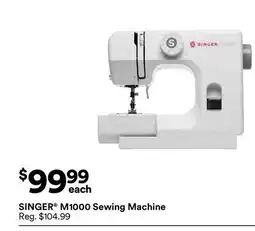 Michaels SINGer M1000 Sewing Machine offer
