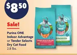 Family Dollar Purina ONE Indoor Advantage or Tender Selects Dry Cat Food offer