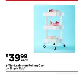 Michaels 3-Tier Lexington rolling cart by Simply Tidy offer