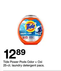Target Tide Power Pods Odor + Oxi 25-ct. laundry detergent pacs offer