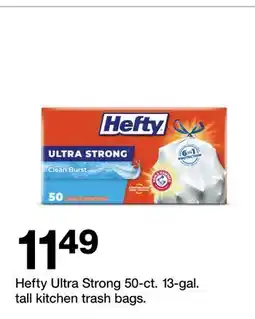 Target Hefty Ultra Strong 50-ct. 13-gal. tall kitchen trash bags offer