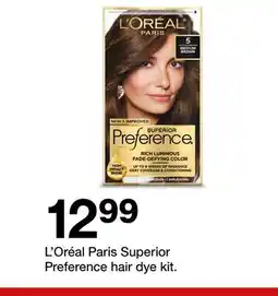 Target L' Oréal Paris Superior Preference hair dye kit offer