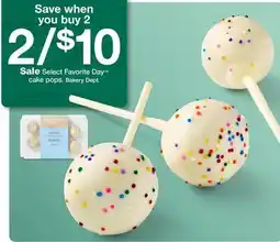 Target Select Favorite Day cake pops offer