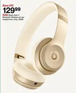 Target Beats Solo 4 Bluetooth Wireless on-ear headphones offer