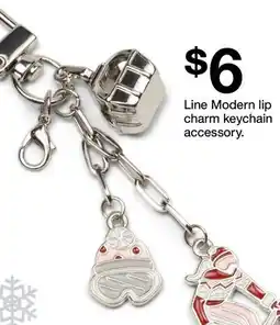 Target Line Modern lip charm keychain accessory offer