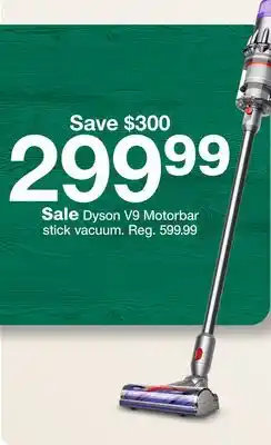 Target Dyson V9 Motorbar stick vacuum offer