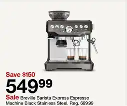 Target Breville Barista Express Espresso Machine Black Stainless Steel offer