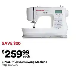 Michaels SINGer c5950 Sewing Machine offer