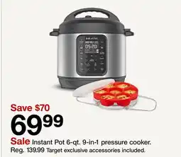 Target Instant Pot 6-qt. 9-in-1 pressure cooker offer