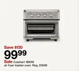 Target Cuisinart 1800W air fryer toaster oven offer