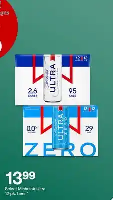 Target Select Michelob Ultra 12-pk. beer offer