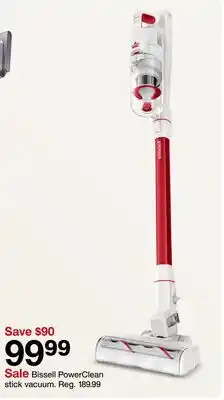 Target Bissell PowerClean stick vacuum offer