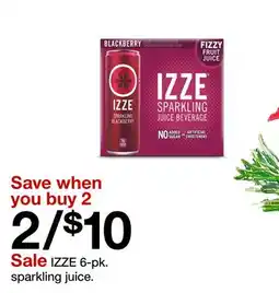 Target IZZE 6-pk. sparkling juice offer